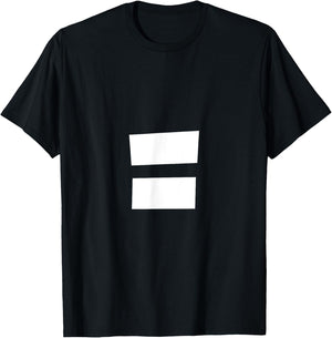 Alphabet Punctuation = Equal Sign T-Shirt - T-Shirt | Black