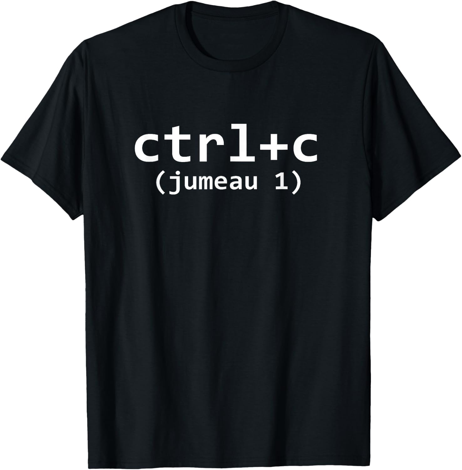 CTRL-C (Copy) Twin 1 Matching Adult Child , Black, S T-Shirt - T-Shirt | Black