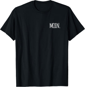 Moin Digga Northern Lights Harbour Love Lighthouse Coastal Pride , black T-Shirt - T-Shirt | Black