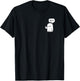 Funny Little Middle Fingers Cute Ghost Boojee Halloween T-Shirt - T-Shirt | Black