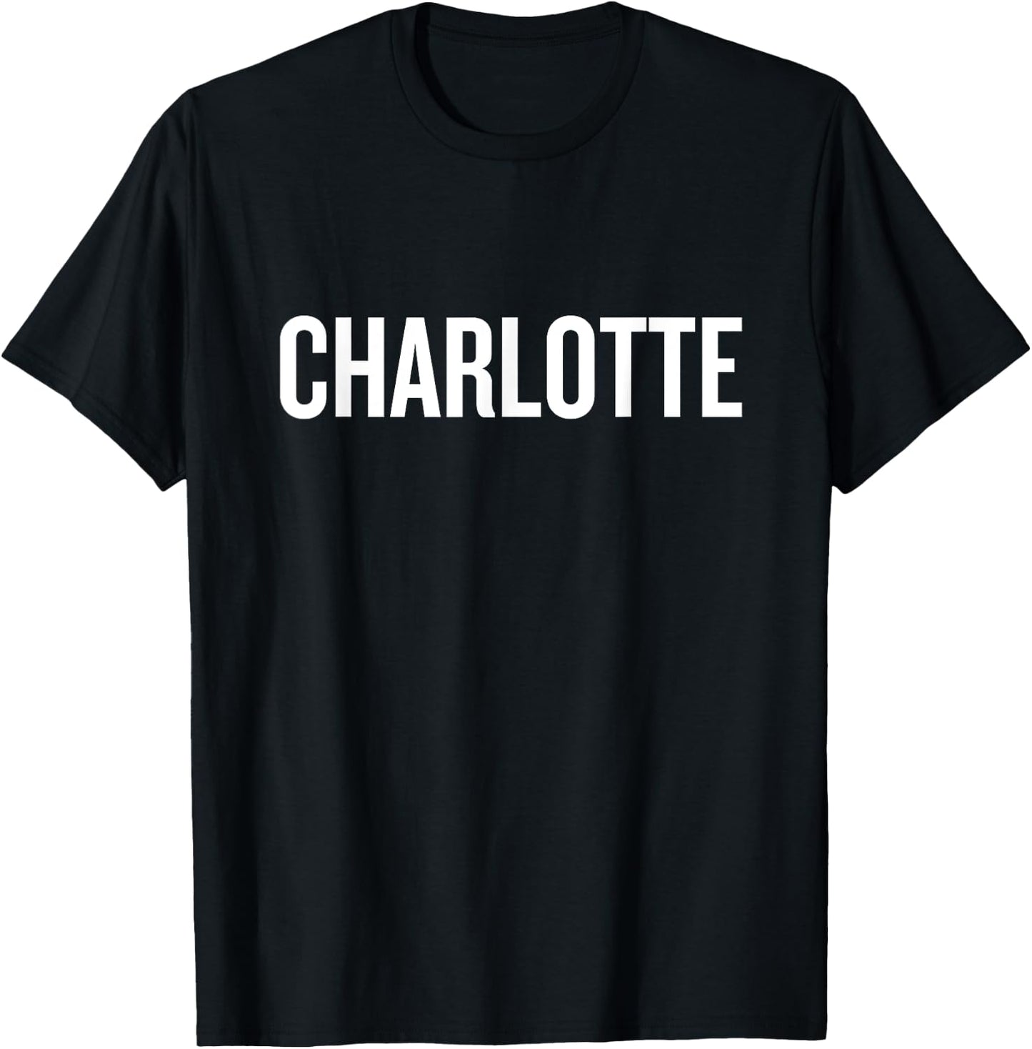 Charlotte , Black, S T-Shirt - T-Shirt | Black