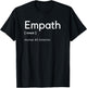 Empath Definition Human BS Detector Funny Gift T-Shirt - T-Shirt | Black