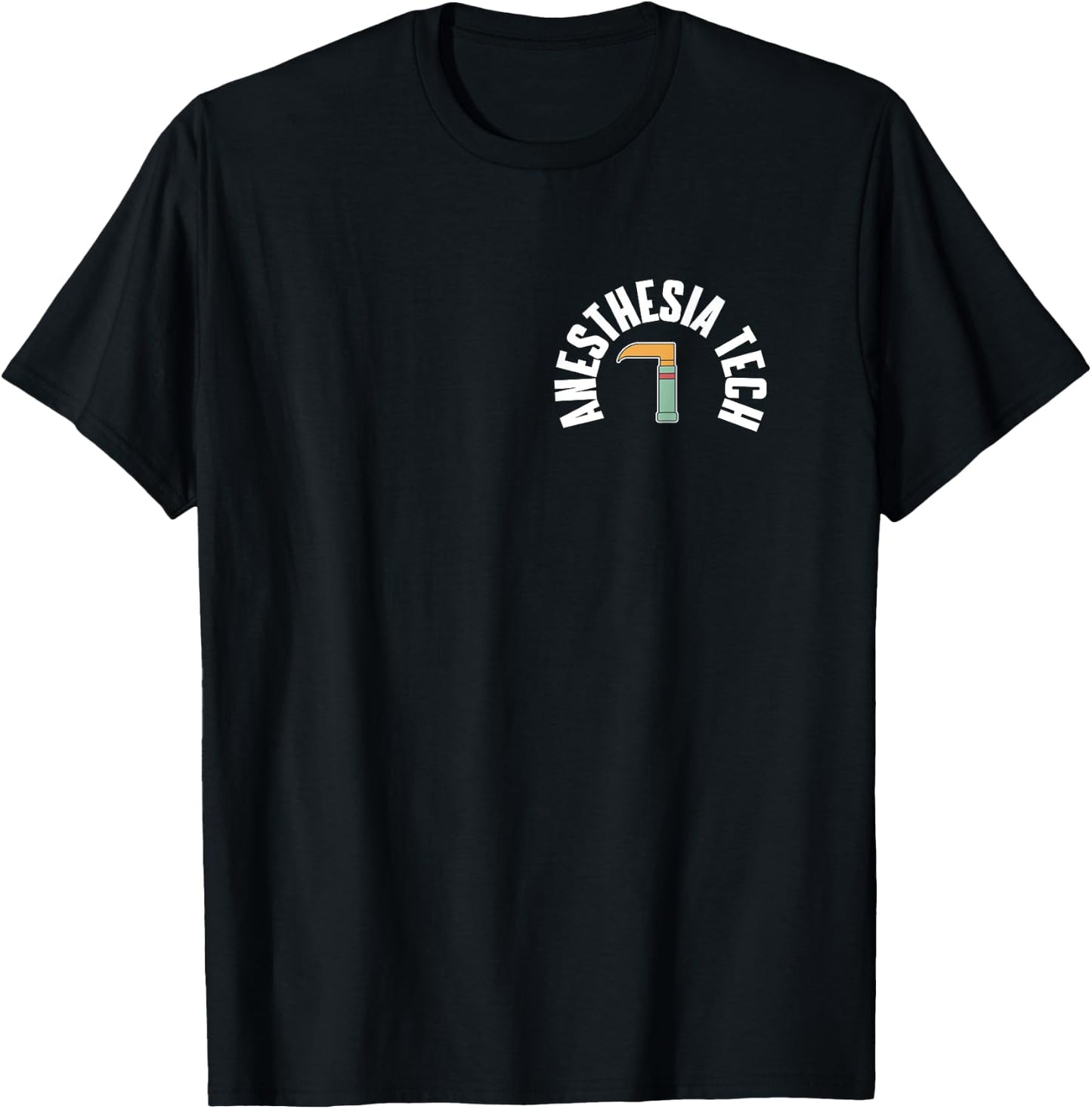 Anesthesia Tech Pocket Outfit Anesthesia Technology T-Shirt - T-Shirt | Black