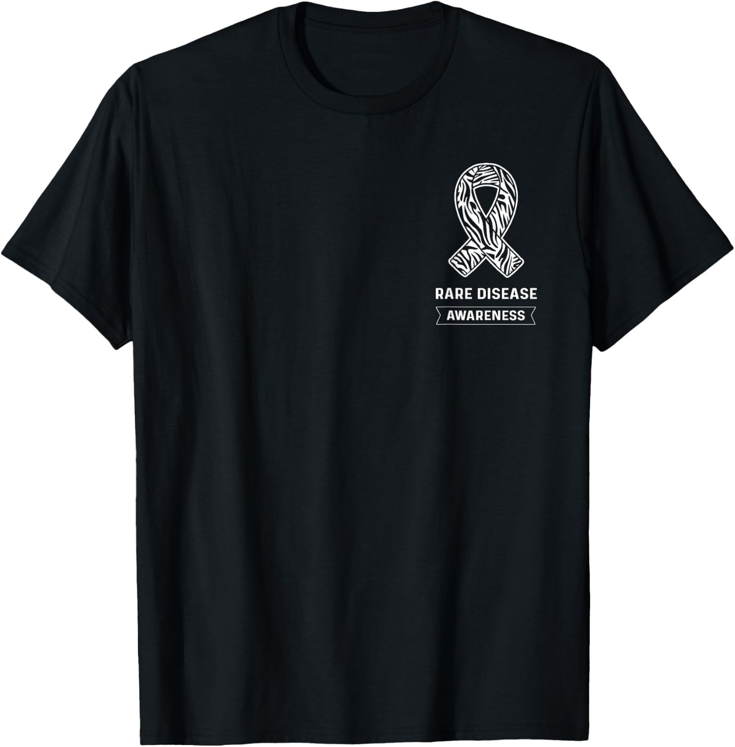 Ehler Syndrome Medical Zebra Rare Disease Awareness T-Shirt - T-Shirt | Black
