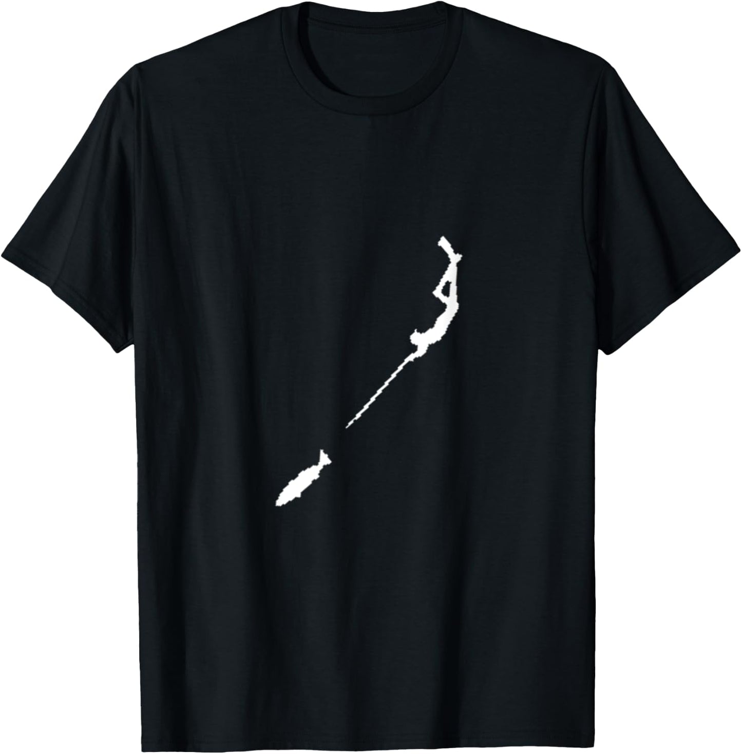 Spearfishing Scuba Hunting Freediving T-Shirt - T-Shirt | Black