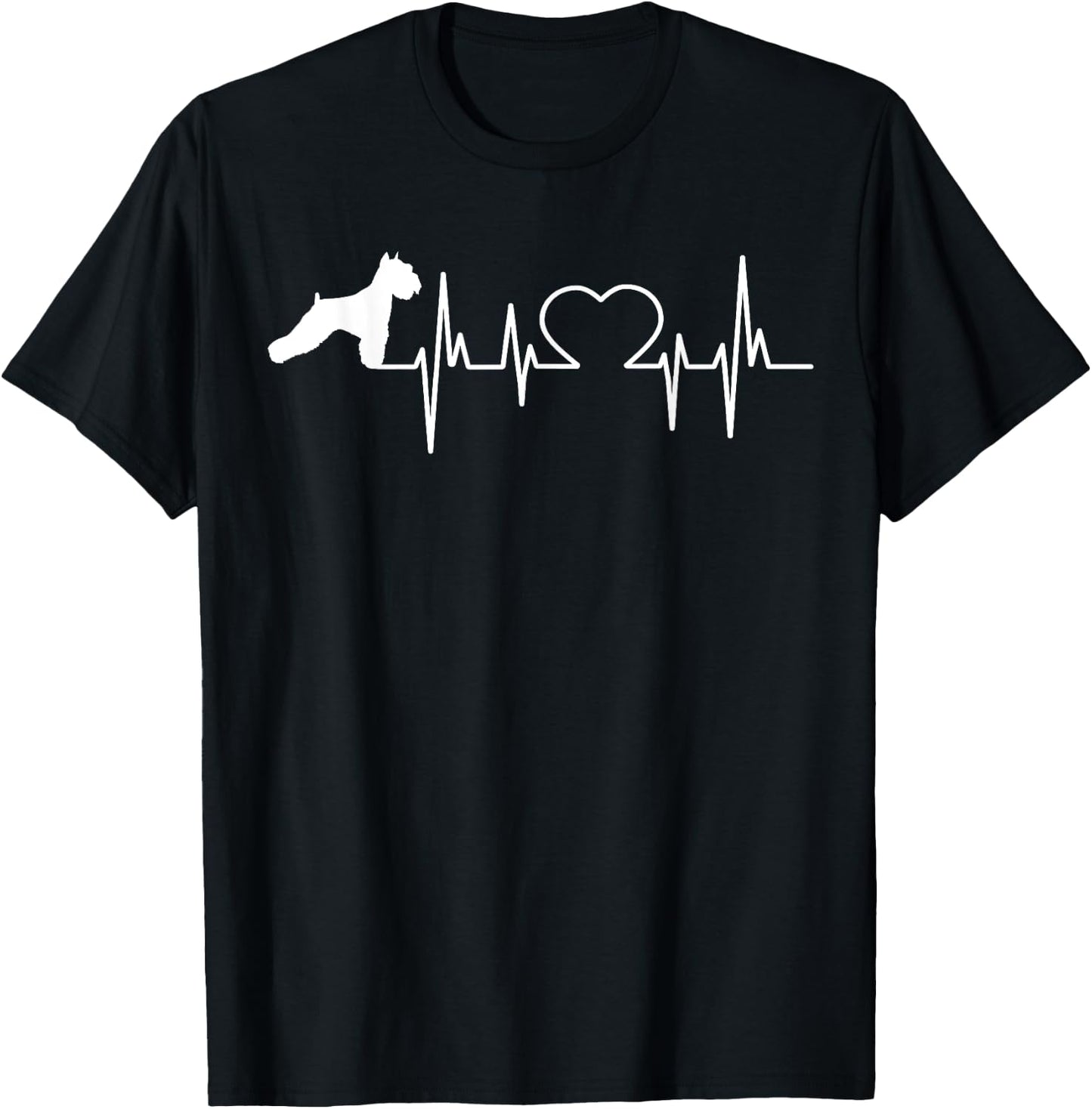 Schnauzer Standard Miniature & Giant-Schnauzer Dog Women Kids T-Shirt - T-Shirt | Black