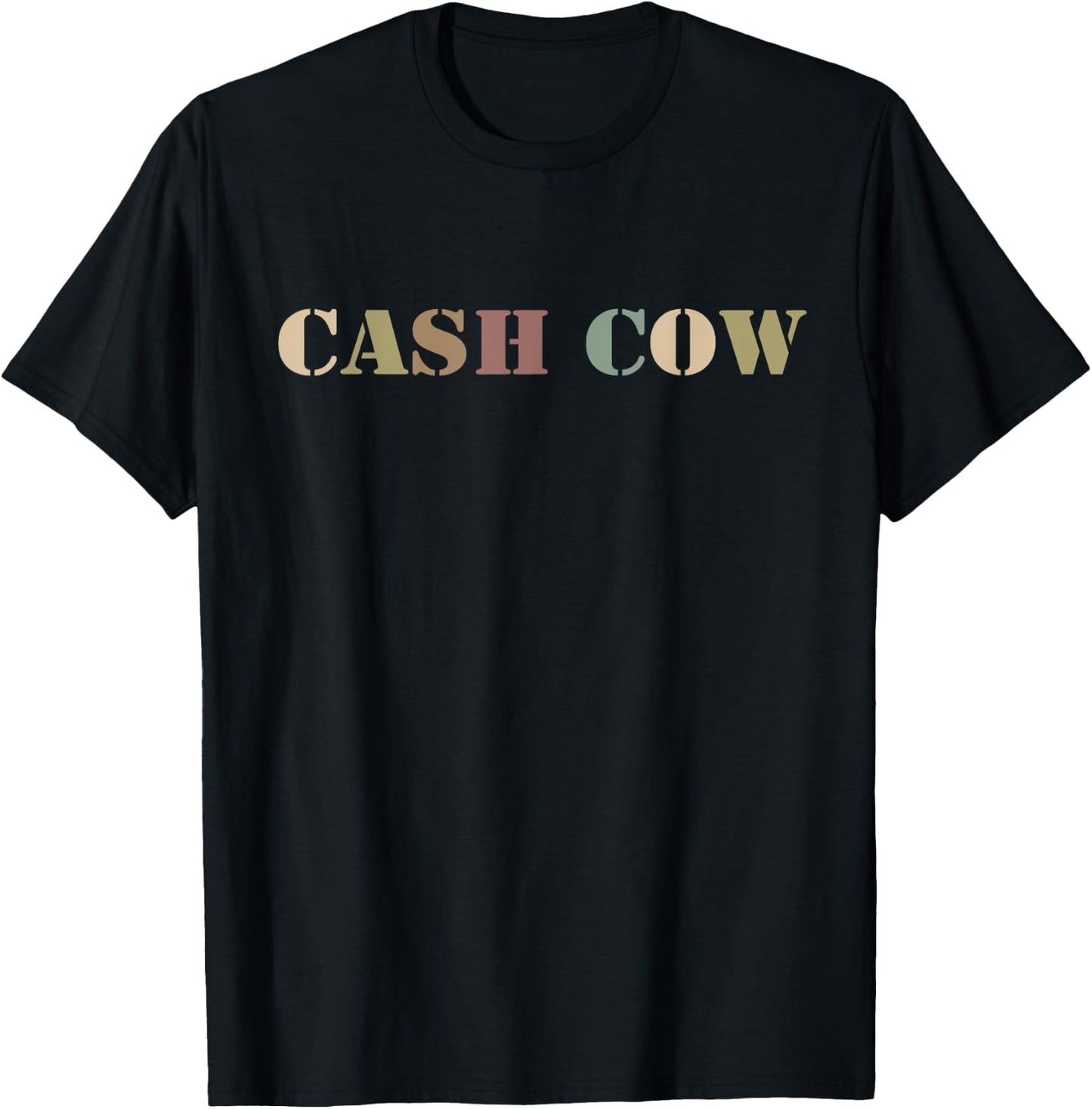 Cash Cow Funny Successful Business Money T-Shirt - T-Shirt | Black