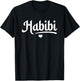 Habibi My Love Arabic English Script Gifts Men Women Kids T-Shirt - T-Shirt | Black