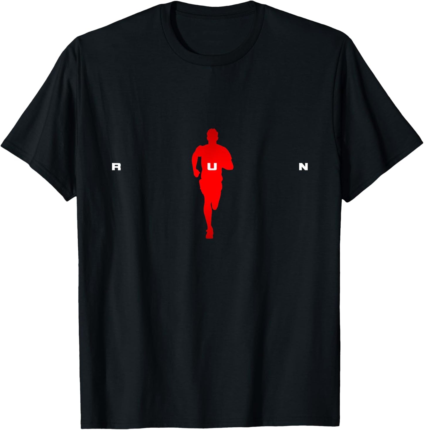 BASBO Run Runner Running , Small, Black T-Shirt - T-Shirt | Black