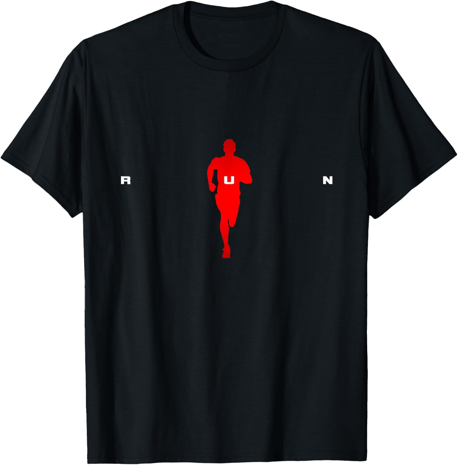 BASBO Run Runner Running , Small, Black T-Shirt - T-Shirt | Black
