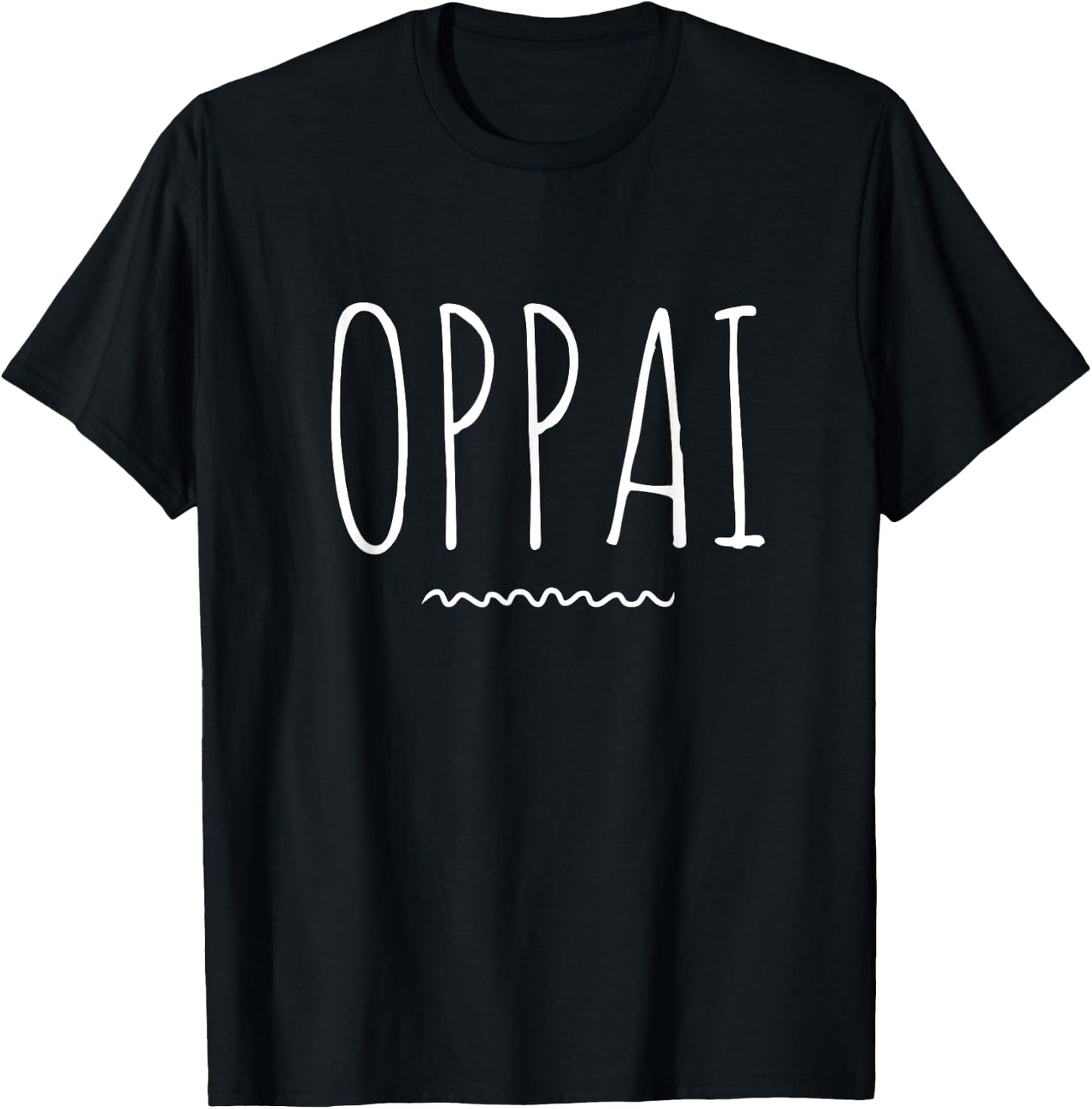 Funny Oppai Japanese Anime Manga Gift T-Shirt - T-Shirt | Black