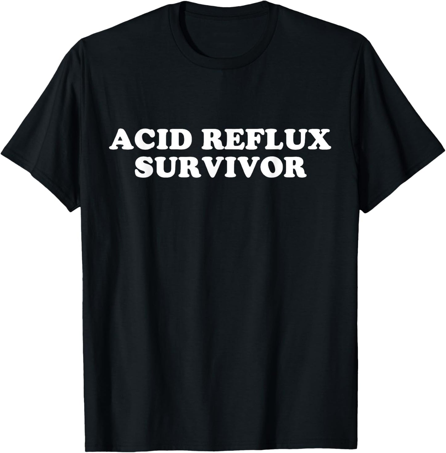 Acid Reflux Survivor T-Shirt - T-Shirt | Black