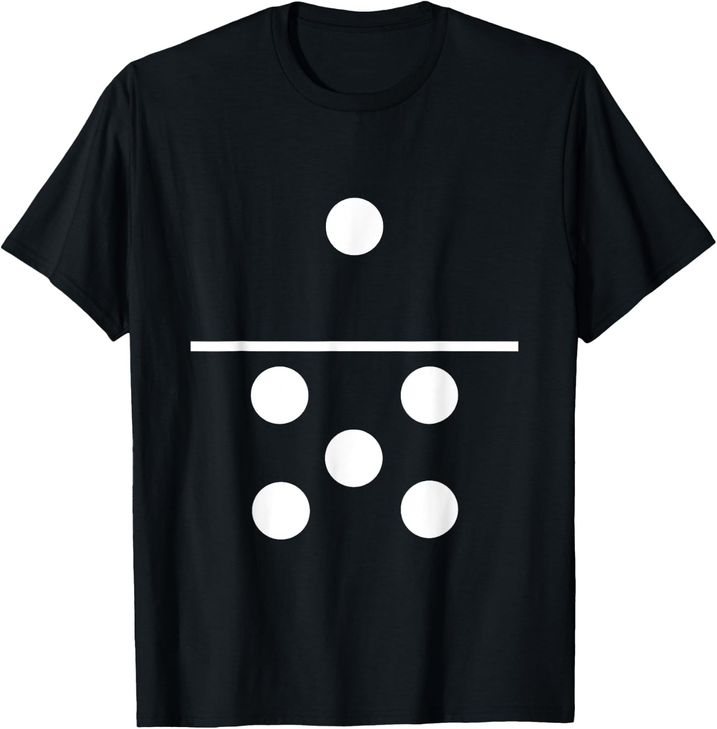 Domino One Five Matching Halloween Gift Group Costumes 1-5 T-Shirt - T-Shirt | Black