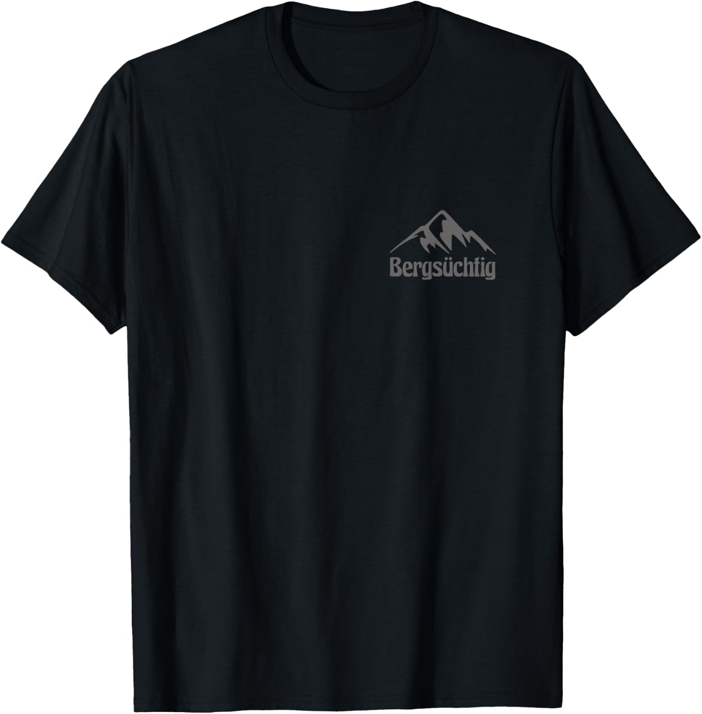 Bergsüchtig Abenteuer Natur Berge Wander T-Shirt - T-Shirt | Black