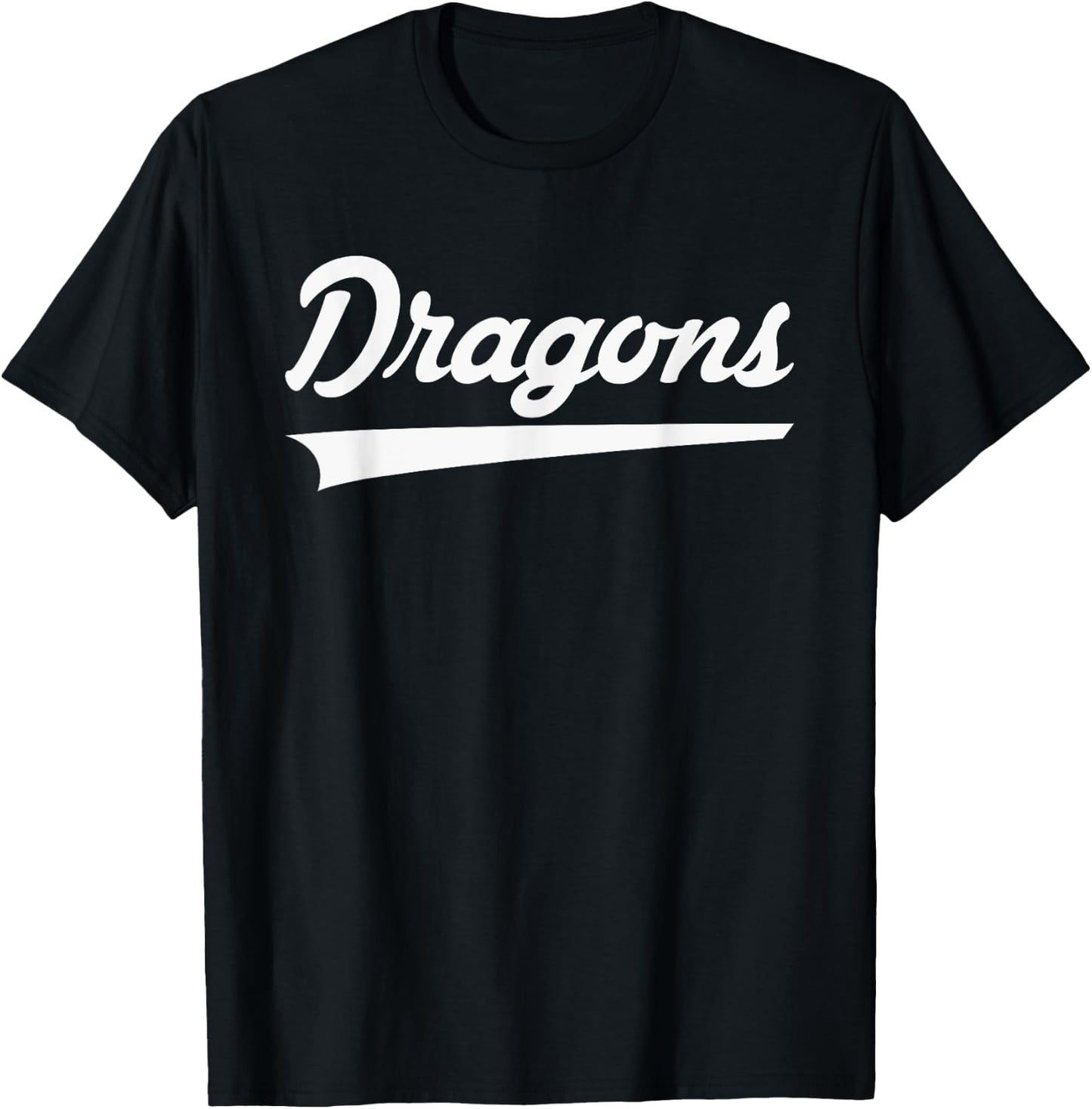 New Palestine Dragons Vintage Swoosh T-Shirt - T-Shirt | Black