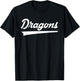 New Palestine Dragons Vintage Swoosh T-Shirt - T-Shirt | Black