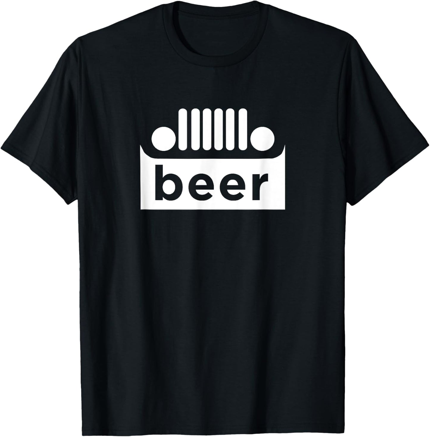 Upside Down Truck Beer Alcohol Funny Joke Drinking T-Shirt - T-Shirt | Black