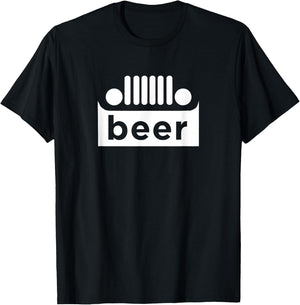 Upside Down Truck Beer Alcohol Funny Joke Drinking T-Shirt - T-Shirt | Black
