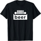 Upside Down Truck Beer Alcohol Funny Joke Drinking T-Shirt - T-Shirt | Black