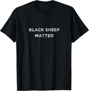 Black Sheep Matter Misfit Farmer Farm Animals Introvert T-Shirt - T-Shirt | Black