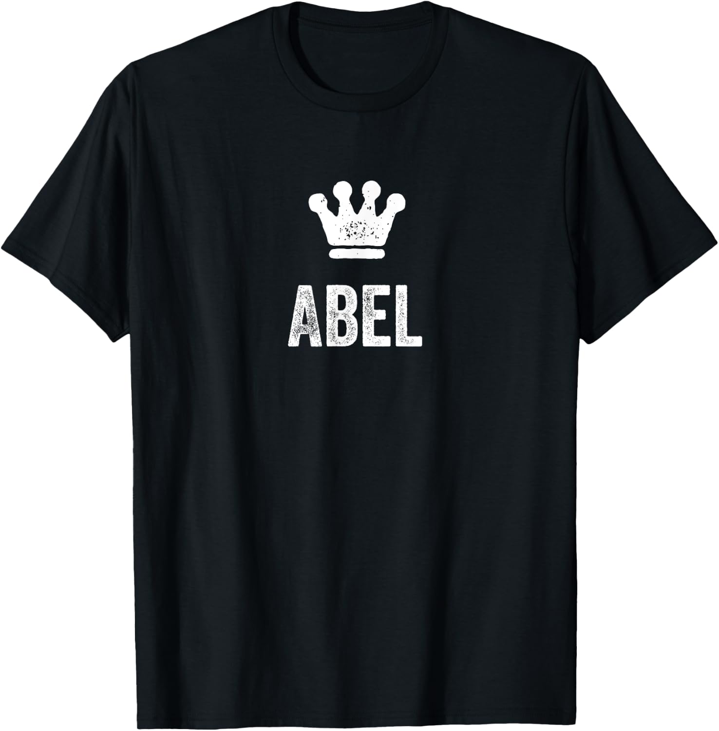 Abel the King / Crown & Name Design Called Abel T-Shirt - T-Shirt | Black