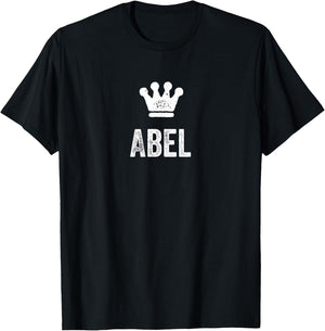 Abel the King / Crown & Name Design Called Abel T-Shirt - T-Shirt | Black