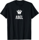 Abel the King / Crown & Name Design Called Abel T-Shirt - T-Shirt | Black