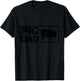Pig Dad Funny Graphic T-Shirt - T-Shirt | Black