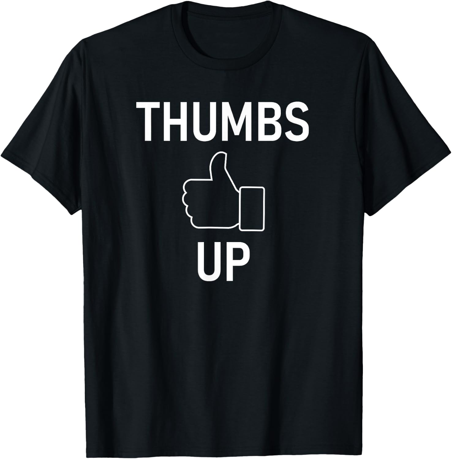 Thumbs Up, Funny, Jokes, Sarcastic T-Shirt - T-Shirt | Black