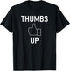 Thumbs Up, Funny, Jokes, Sarcastic T-Shirt - T-Shirt | Black
