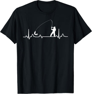 Here Fishy Fishy Fishy T Shirts Apparel Clothing T-Shirt - T-Shirt | Black