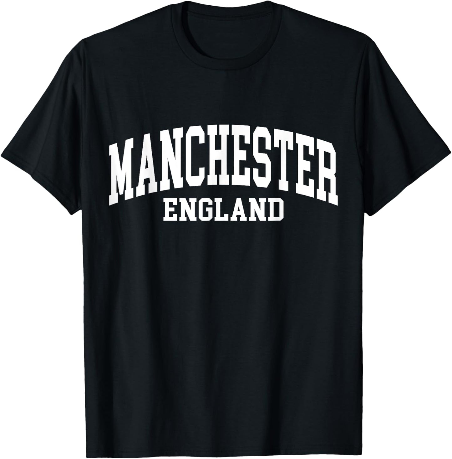 Manchester England England College Writing Fan , black, s T-Shirt - T-Shirt | Black