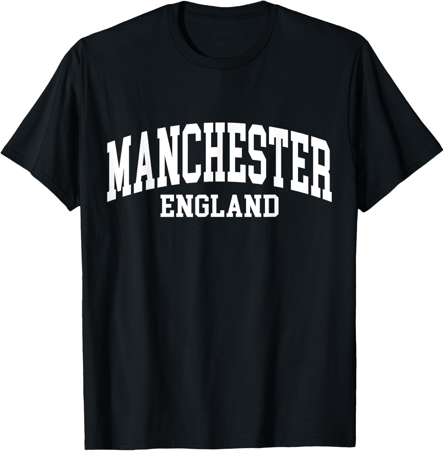 Manchester England England College Writing Fan , black, s T-Shirt - T-Shirt | Black