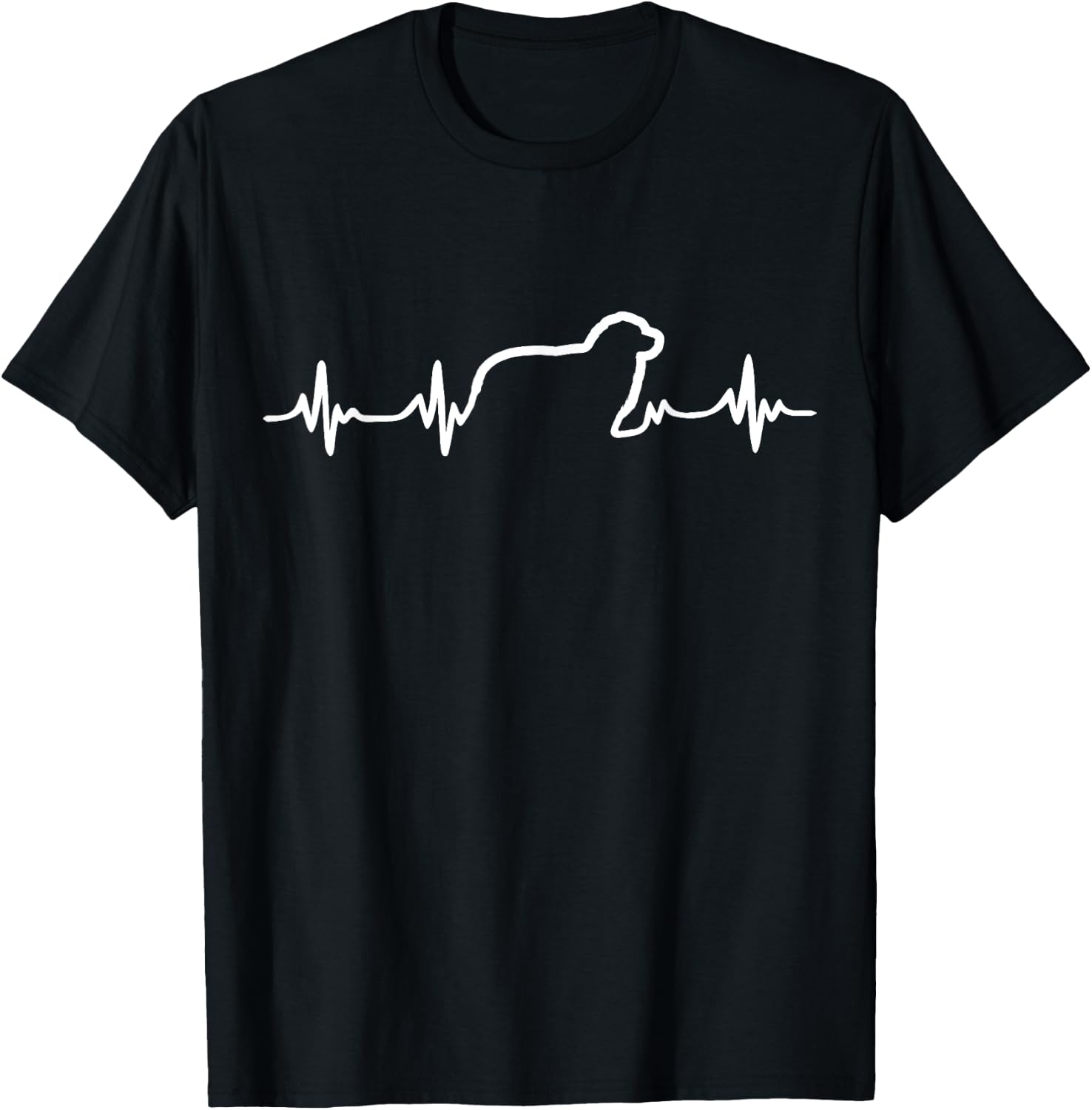 Aussie Heartbeat T-Shirt - T-Shirt | Black