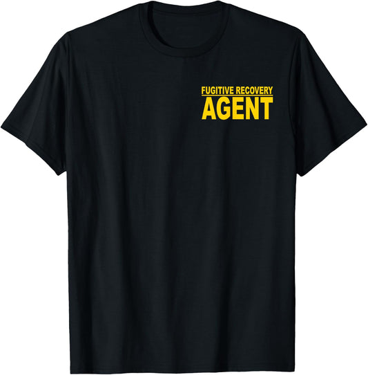 Fugitive Recovery Agent Bounty Hunter Bail Enforcement T-Shirt - T-Shirt | Black