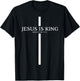 Jesus Is My King Christian Cross Bible Faith In Christ T-Shirt - T-Shirt | Black