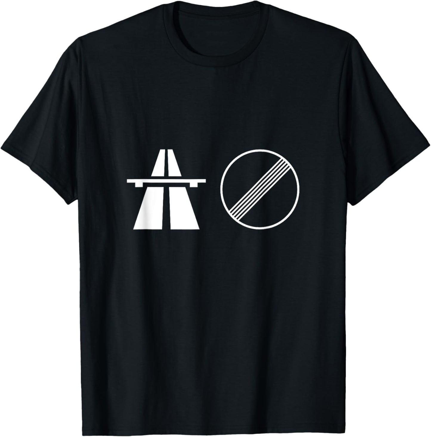No speed limit on the german autobahn T-Shirt - T-Shirt | Black
