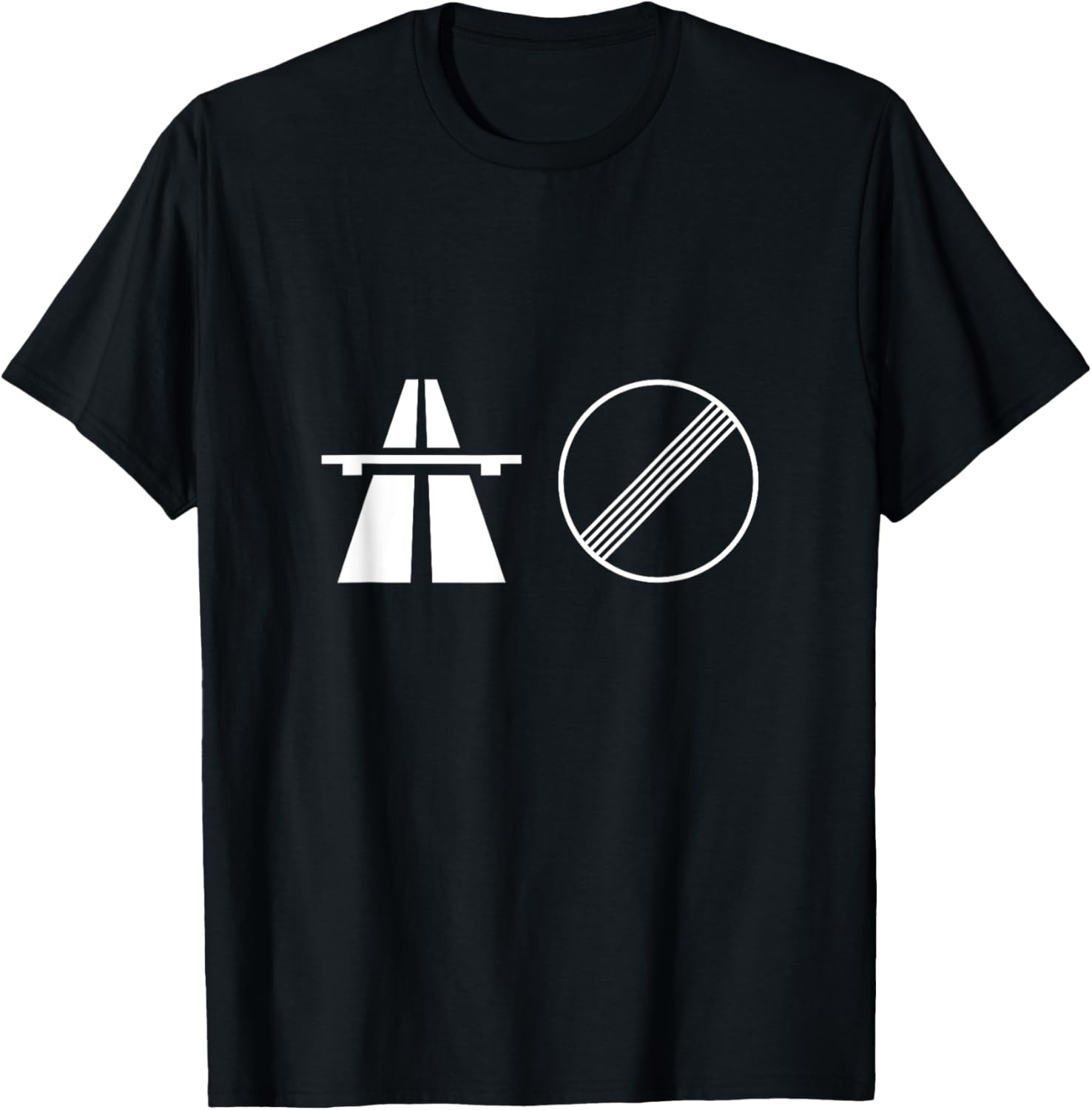 No speed limit on the german autobahn T-Shirt - T-Shirt | Black