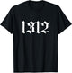 1312 on Back, 1312 , 1312 Printed Back, , Black T-Shirt - T-Shirt | Black