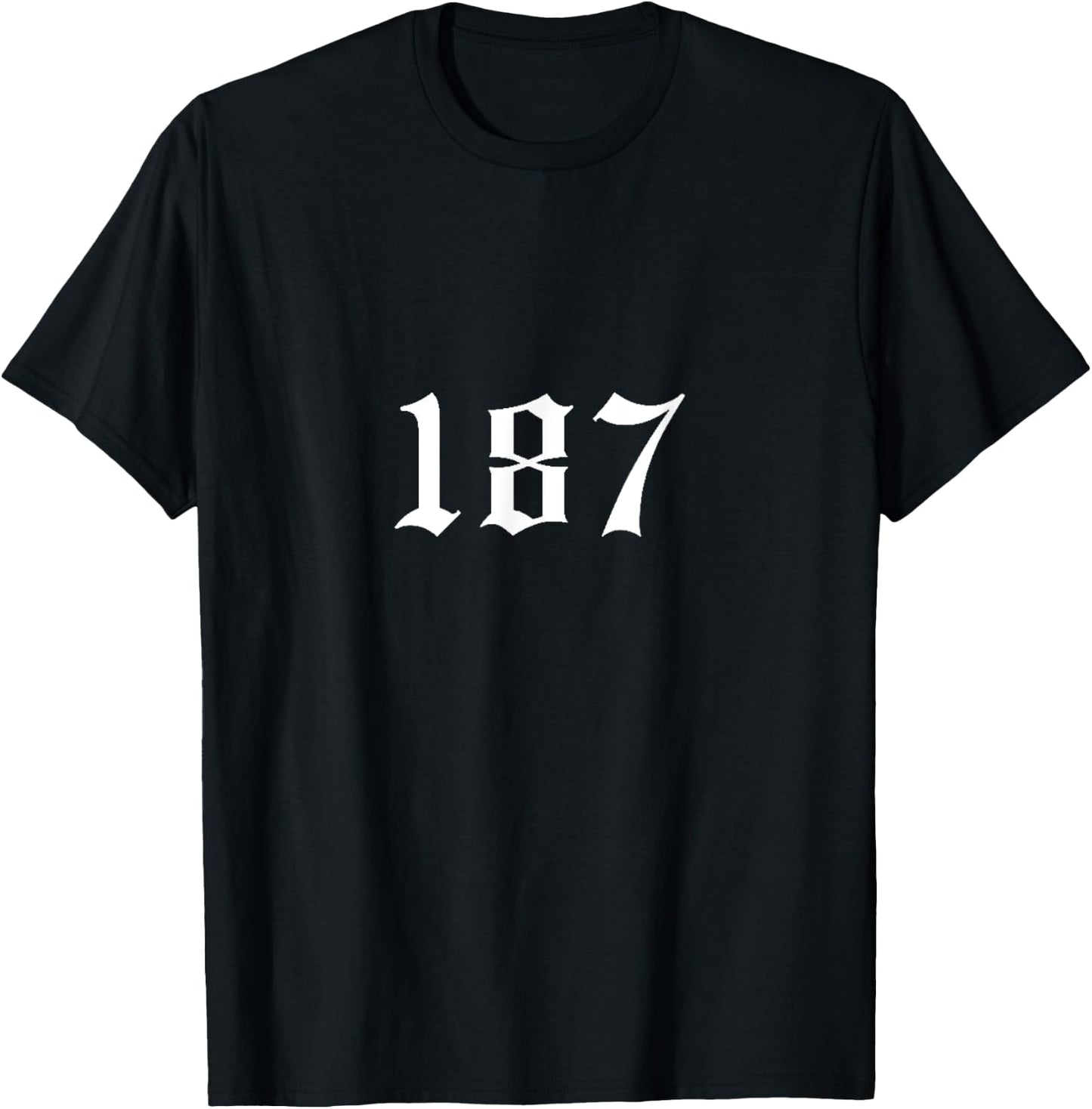 187 187 187 Mobile Phone Case 187 Cushion 187 Pocket , black T-Shirt - T-Shirt | Black