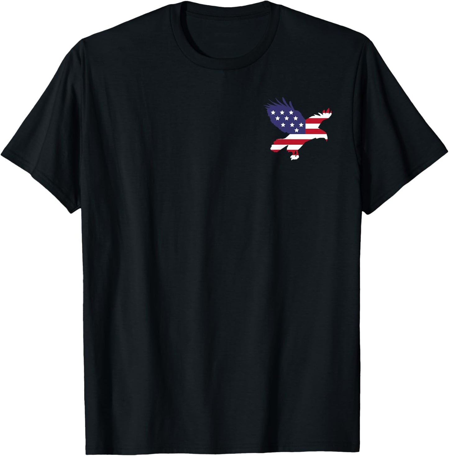 Eagle Patriotic 4th of July USA American Flag gift T-Shirt - T-Shirt | Black