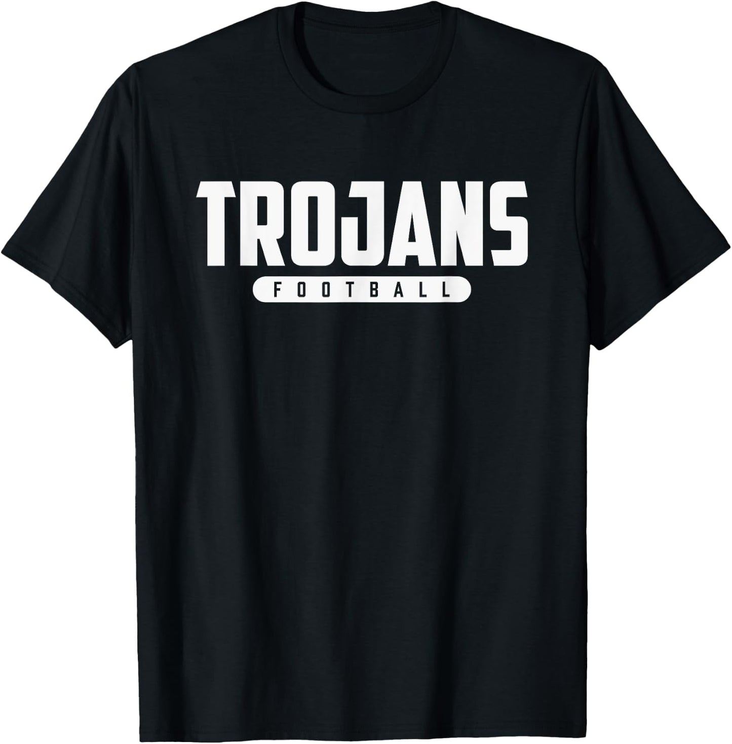 Lower Lake Trojans Football T-Shirt - T-Shirt | Black