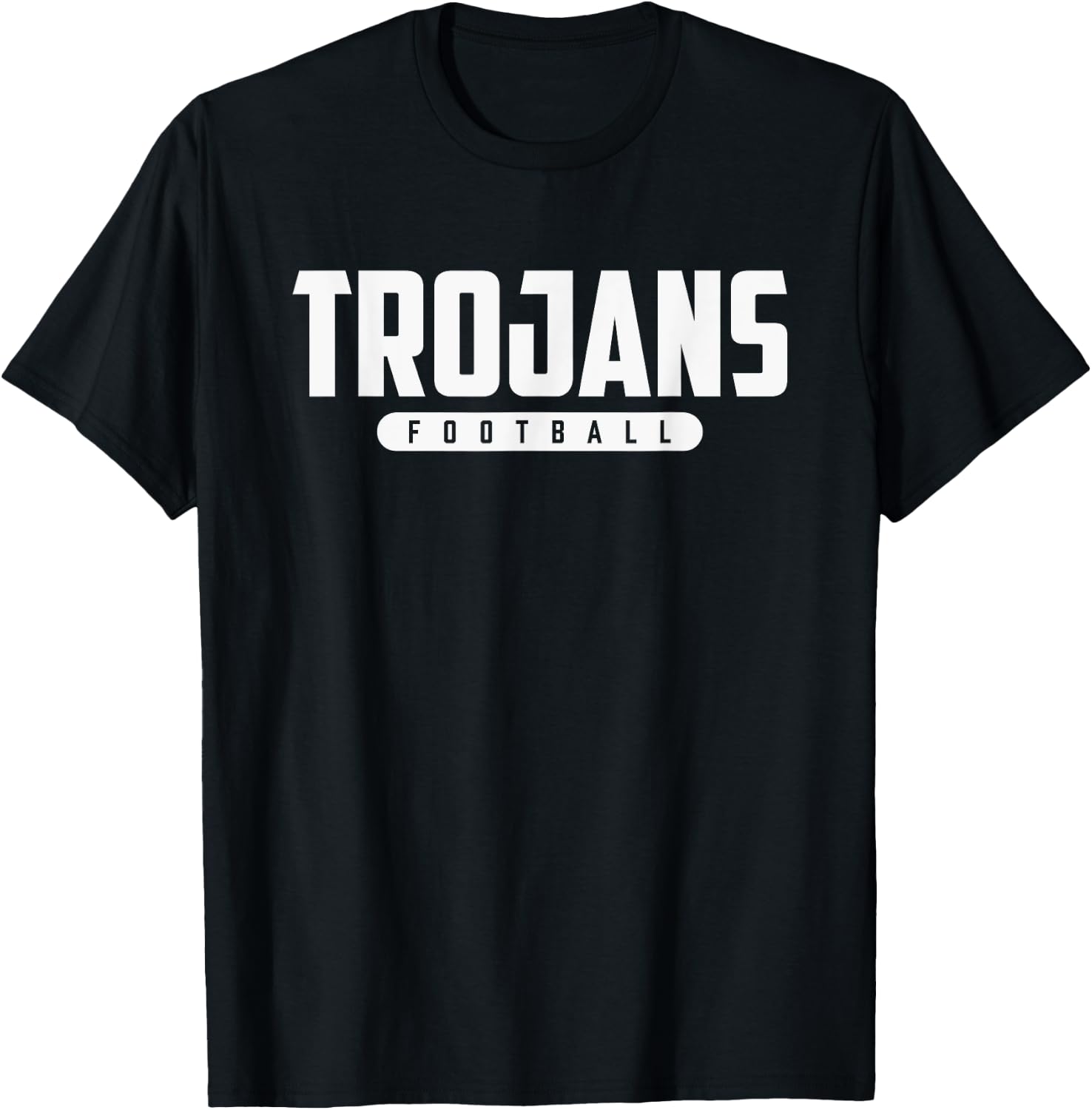 Lower Lake Trojans Football T-Shirt - T-Shirt | Black