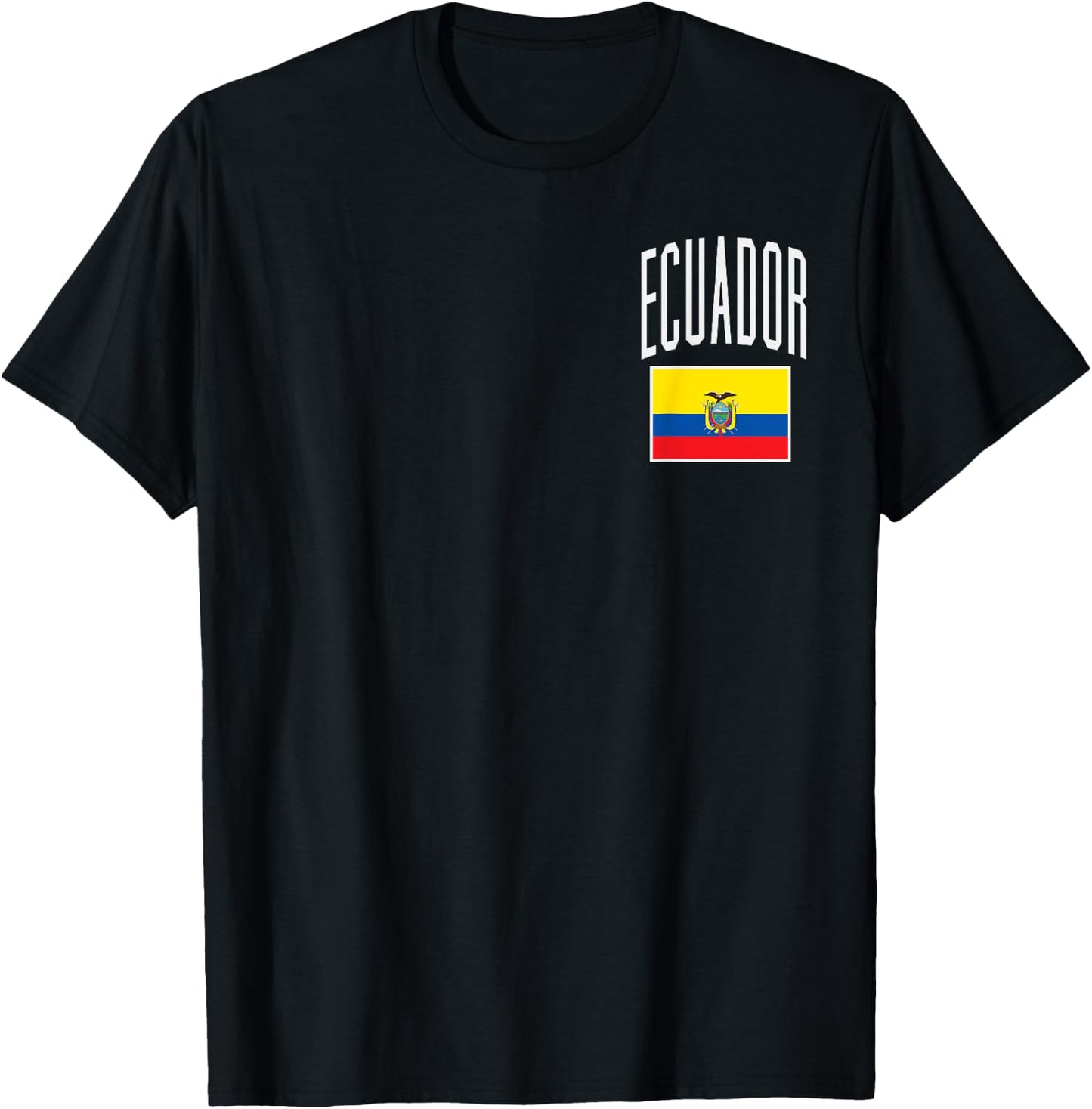 Ecuador Flag Ecuadorian Football Soccer Fan Men Women Kids T-Shirt - T-Shirt | Black