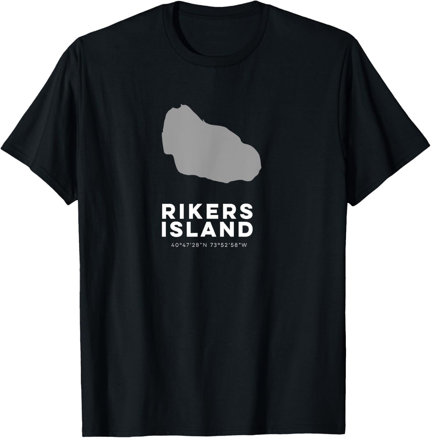 Rikers Island New York Graphic T T-Shirt - T-Shirt | Black