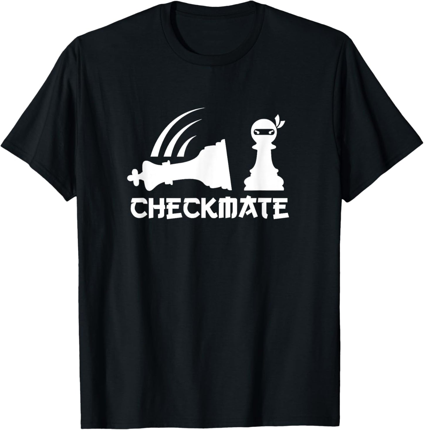 Chess Ninja Shirt Master Checkmate Funny Graphic gift T-Shirt - T-Shirt | Black