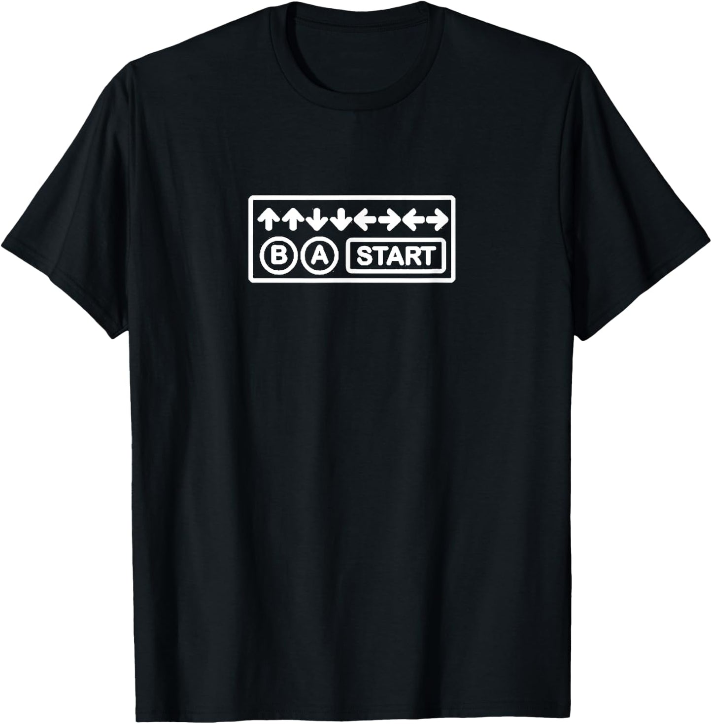 Video Game T Shirt KonamiCode T Shirt T-Shirt - T-Shirt | Black