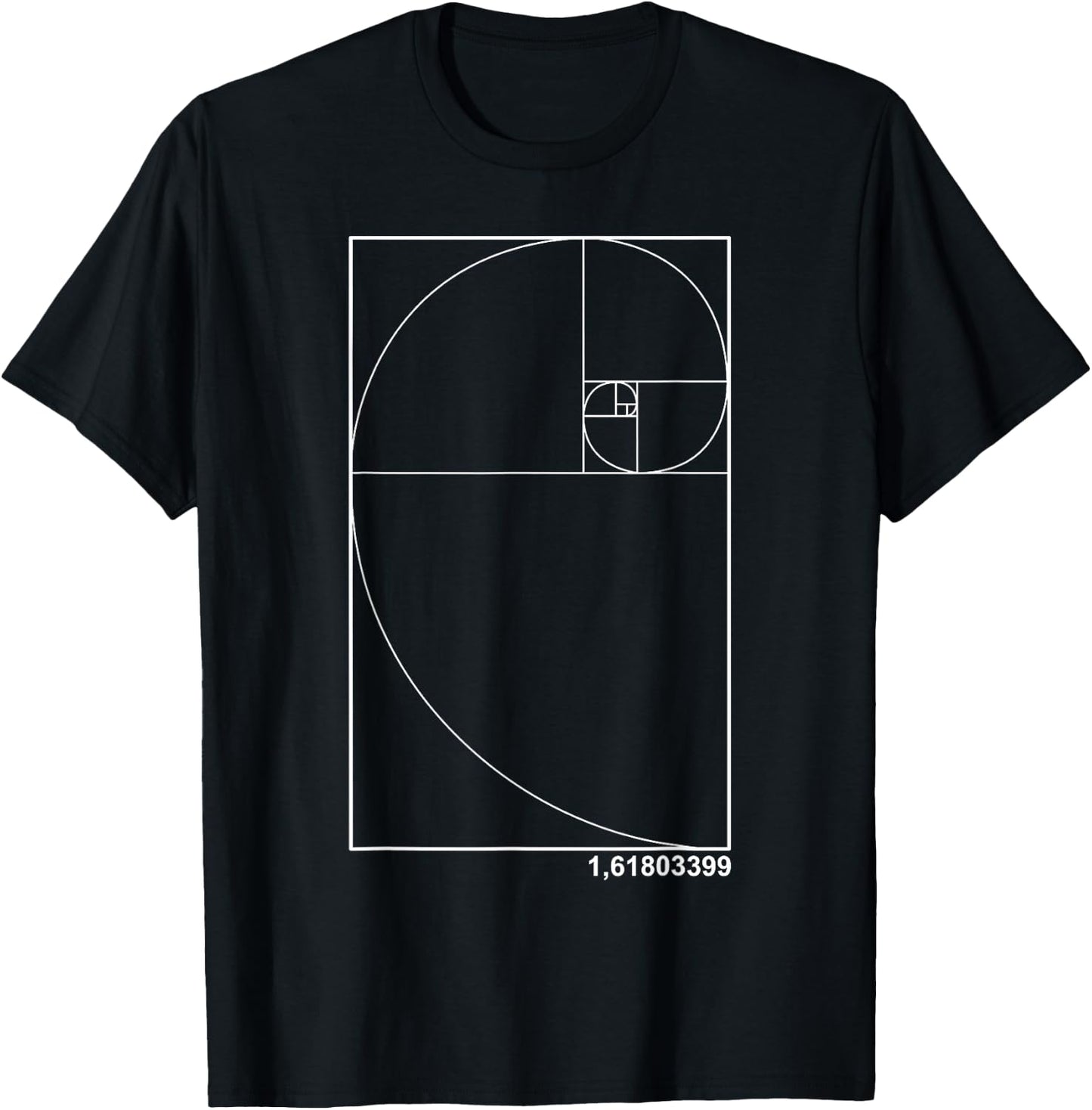 Gold Number 1,61803399 T-Shirt - T-Shirt | Black