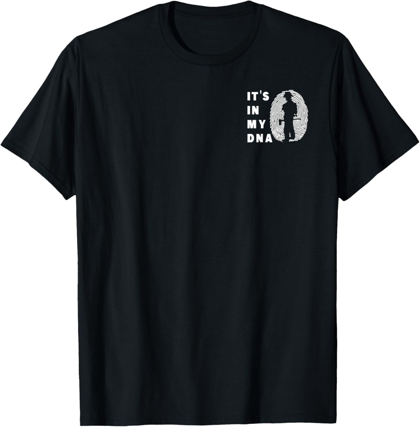 In My DNA Firefighter, Patriotic Firefighter Axes Men T-Shirt - T-Shirt | Black