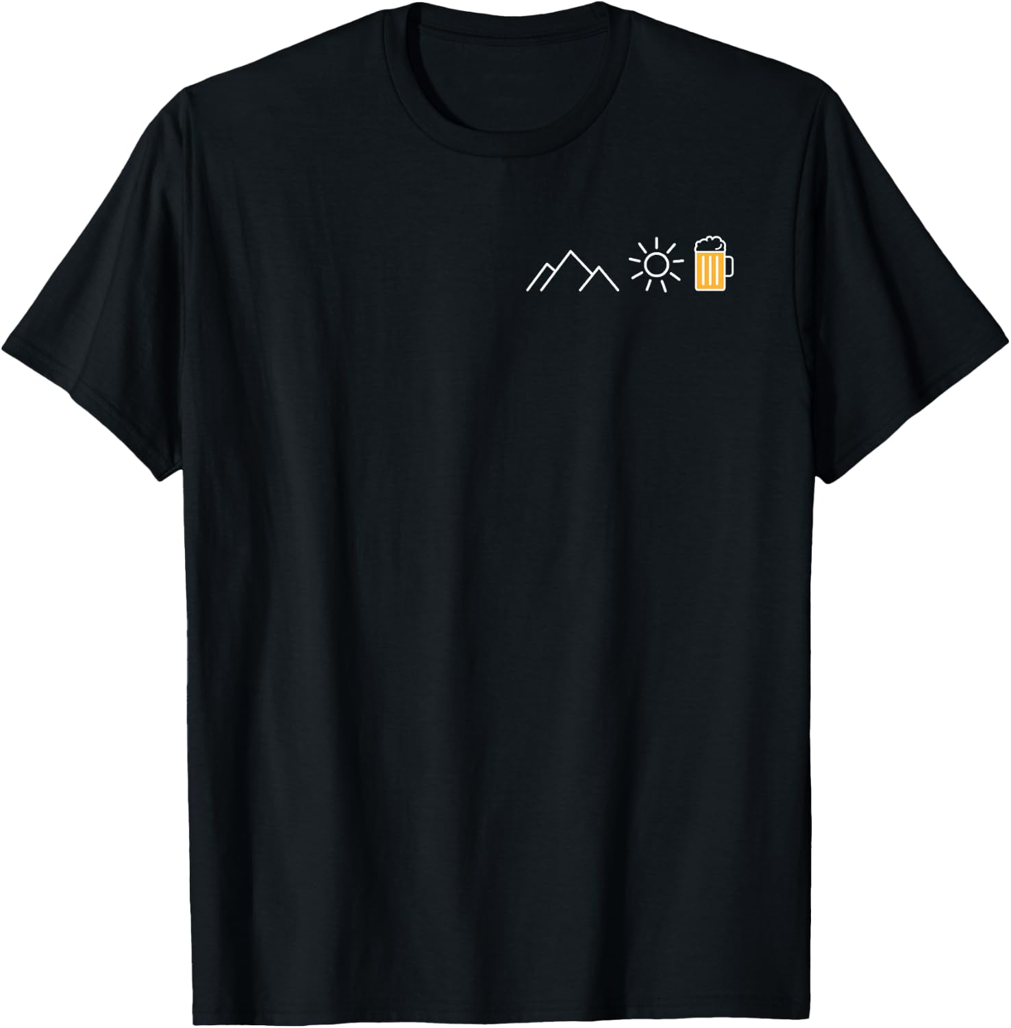 Mountain Sun Beer X Mountaineering Hiker Tasty Beer T-Shirt - T-Shirt | Black